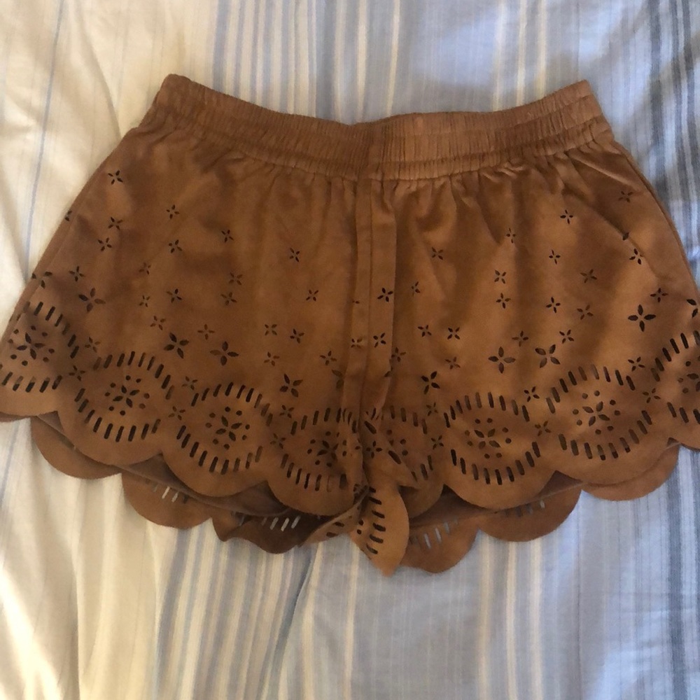 MinkPink suede shorts
